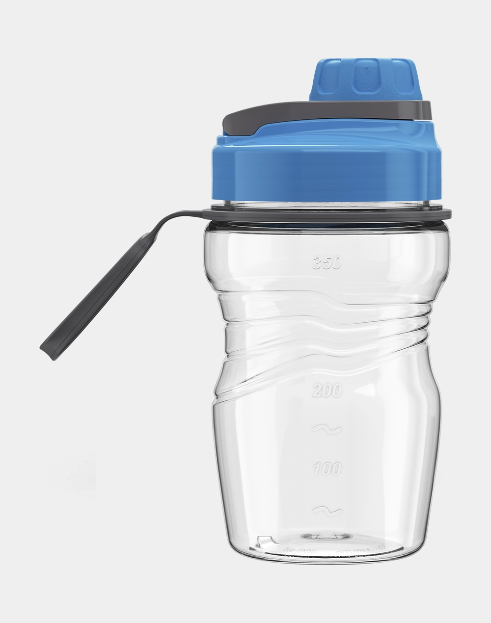 Botella Aqua de Plástico 400 ml con Mezclador, Hermética y Libre de BPA