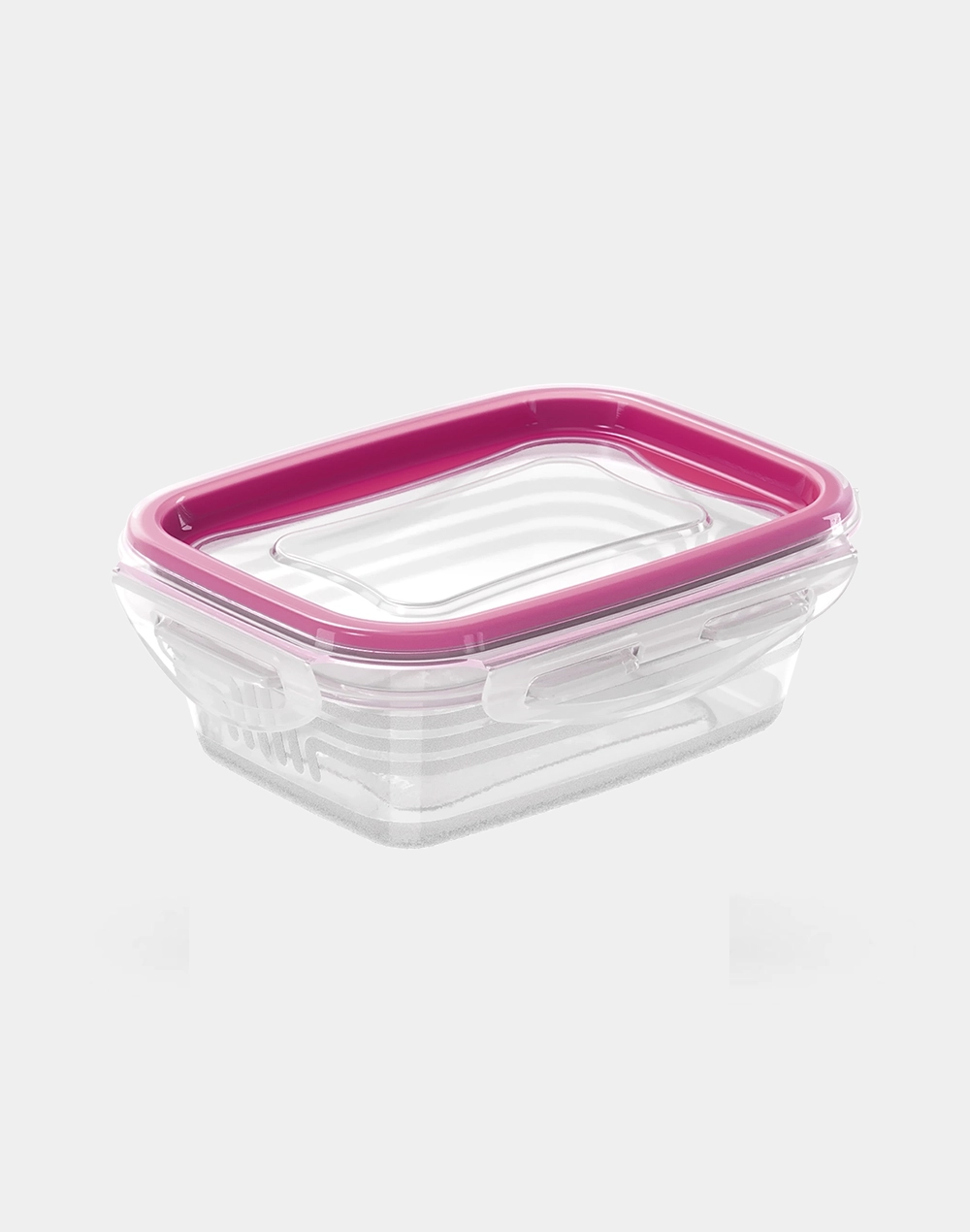 Hermético de Plástico Bi-Color Rectangular 270 ml para Alimentos, Cierre Hermético Libre de BPA