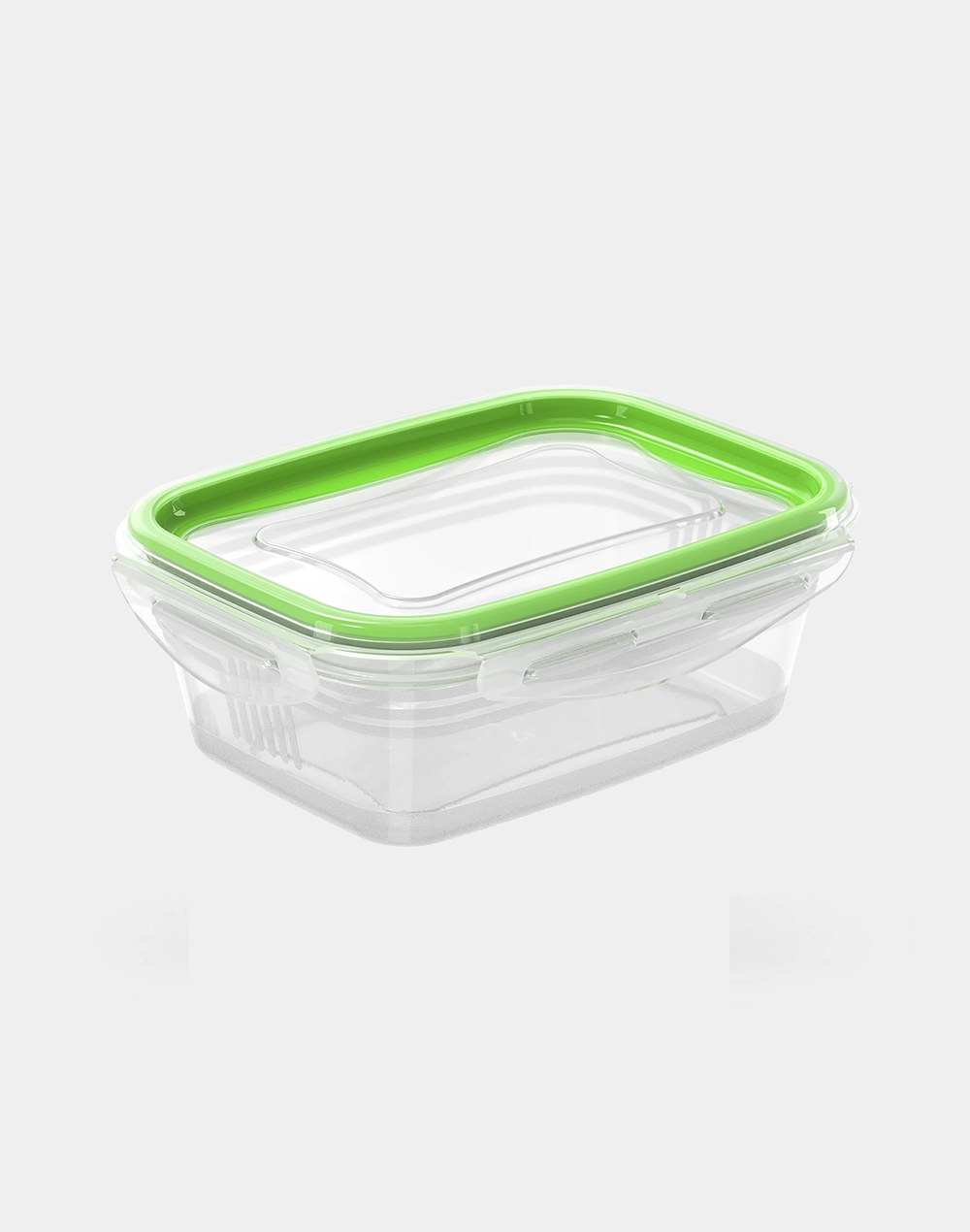 Hermético de Plástico Bi-Color Rectangular 700 ml para Alimentos, Cierre Hermético, Libre de BPA