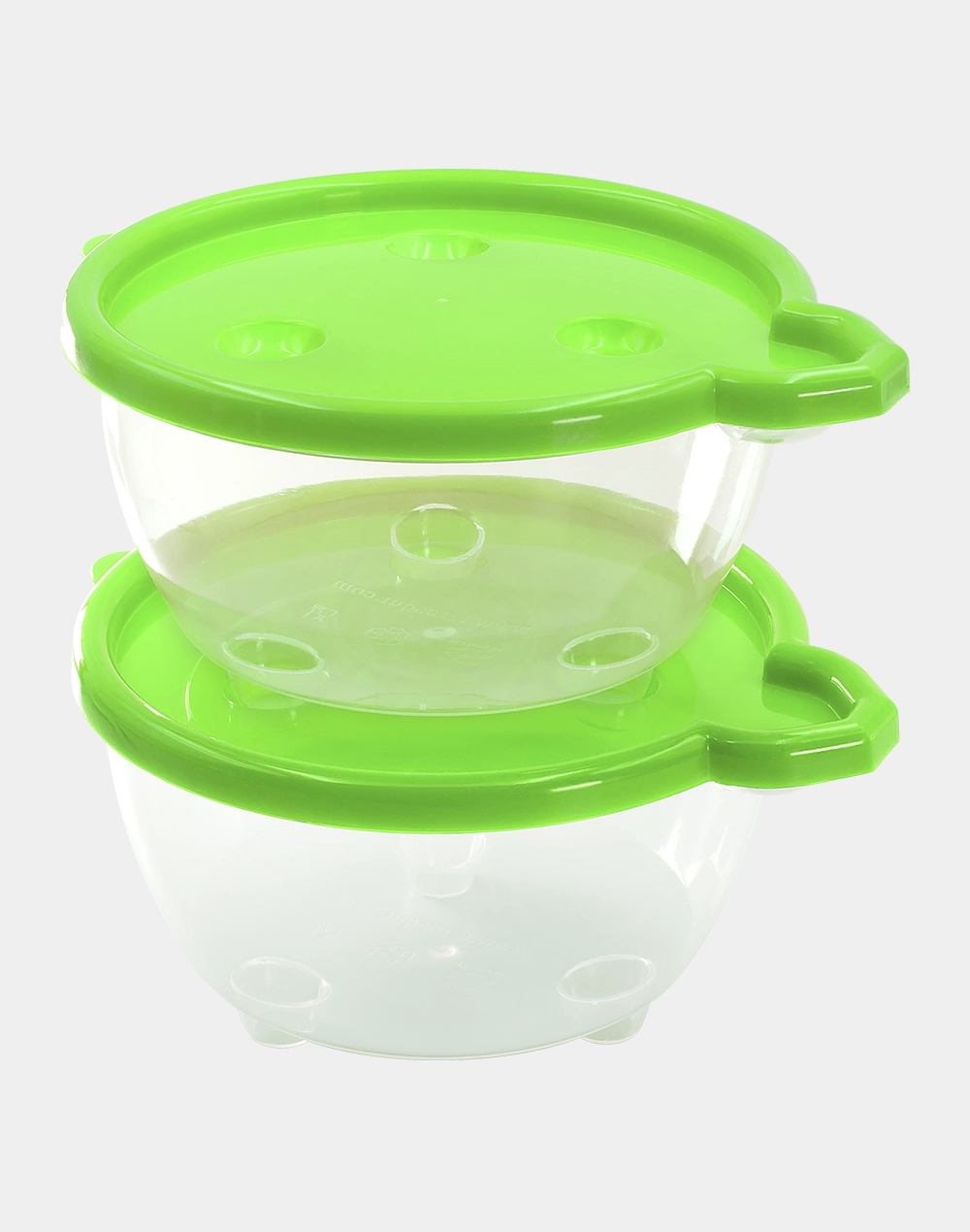 Salsera de Plástico Transparente con Tapa Hermética 500 ml (2 Pack), Apilable y Resistente